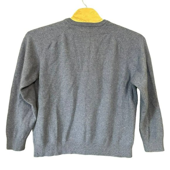 L.L. Bean Light Blue 100% Lambs Wool V-Neck Pullover Sweater Mens XL - Picture 2 of 5